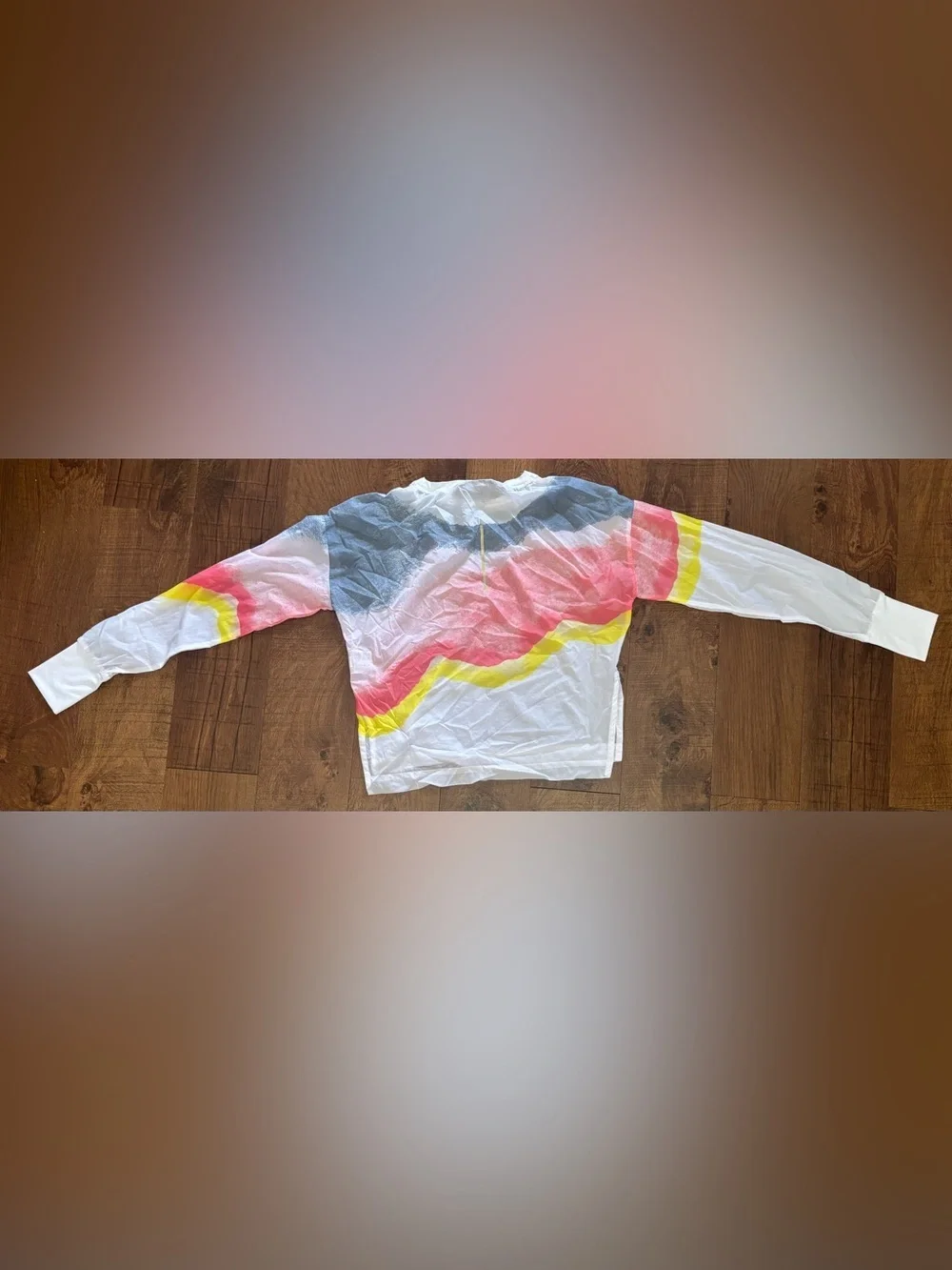 Nike repel Lou printed packable running LS long sleeve shirt for women Sz Small